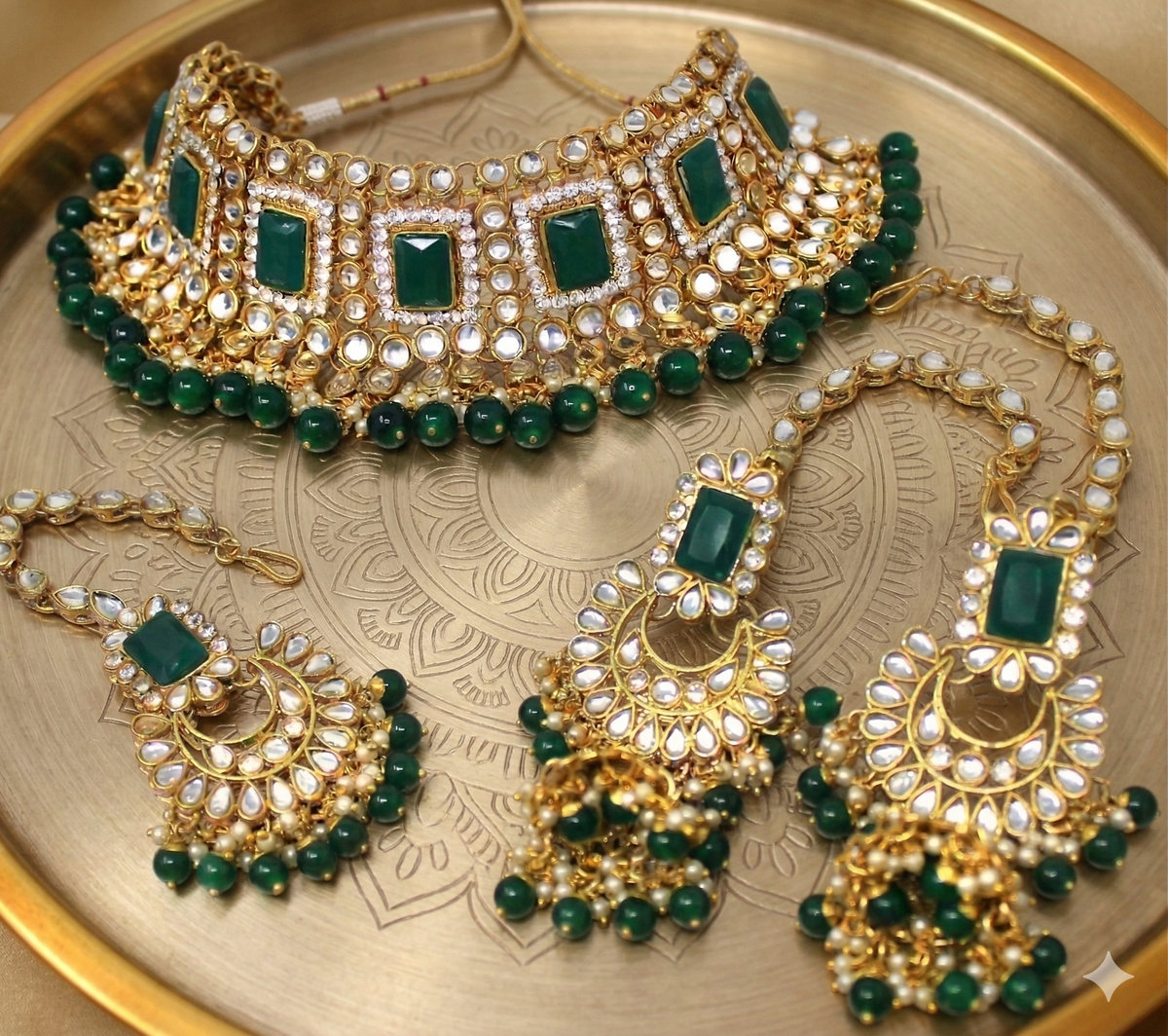 Kundan Set Choker 1001-GR
