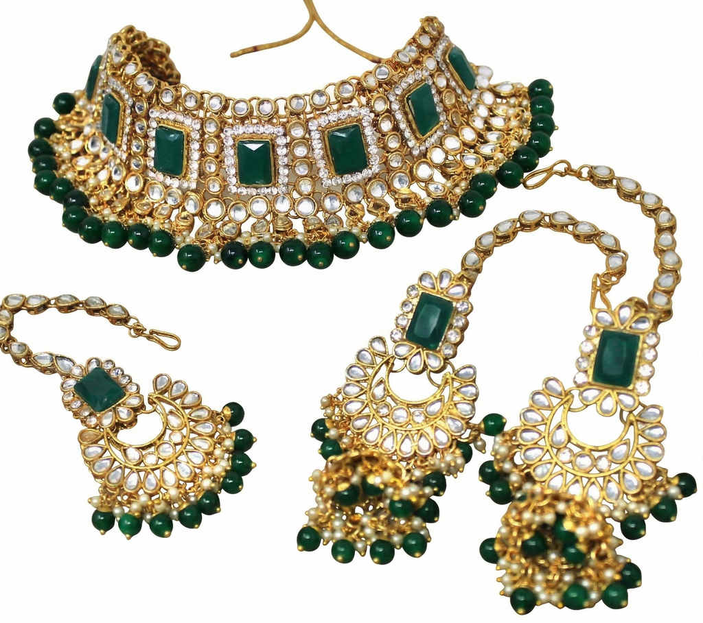 Kundan Set Choker 1001-GR