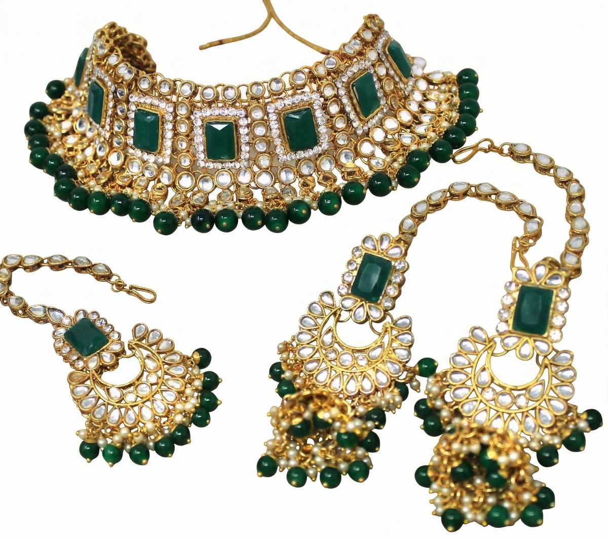 Kundan Set Choker 1001-GR