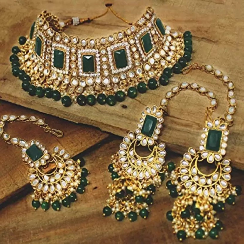 Kundan Set Choker 1001-GR