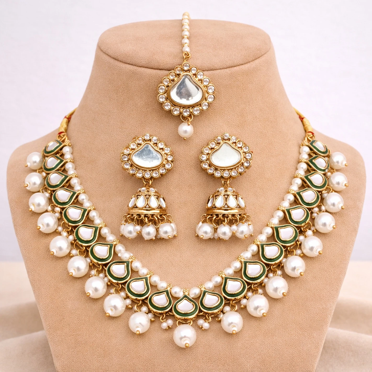 Kundan Set Choker 9031-WH