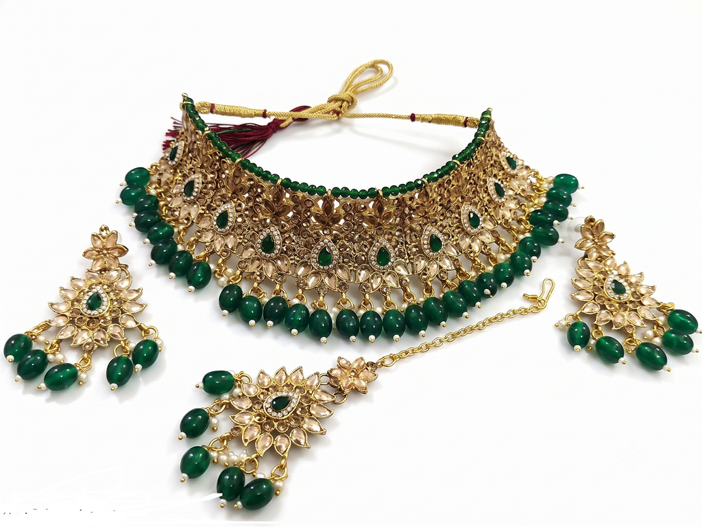 Kundan Set Green 9032-GR