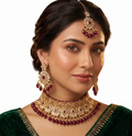 Kundan Set Maroon 9032-MR
