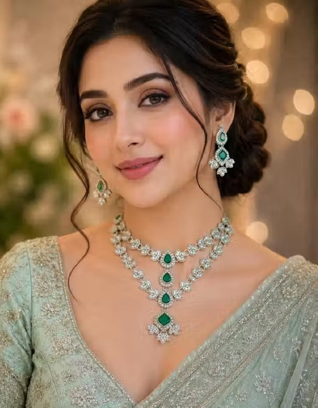 2 Layers Necklace Set