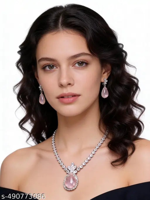 Deliacte Jewellery set Pink